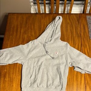 Champion Gray Pullover Hoodie Sweatshirt